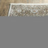 8' X 11' Ivory And Gold Medallion Distressed Area Rug With Fringe