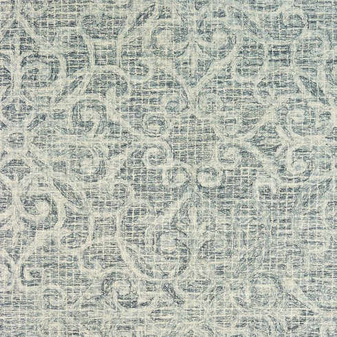 8' X 10' Gray And Ivory Wool Geometric Hand Tufted Area Rug