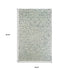 8' X 10' Gray And Ivory Wool Geometric Hand Tufted Area Rug