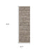 8' X 11' Gray And Beige Diamond Area Rug With Fringe