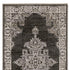8' X 11' Gray And Beige Medallion Area Rug With Fringe