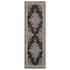 8' X 11' Gray And Beige Medallion Area Rug With Fringe