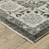 8' X 11' Gray And Beige Medallion Area Rug With Fringe