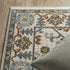 8' Ivory And Rust Floral Runner Rug With Fringe