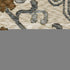 8' Ivory And Rust Floral Runner Rug With Fringe