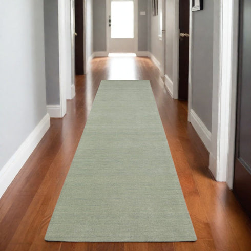 8' X 10' Silver Wool Hand Tufted Area Rug
