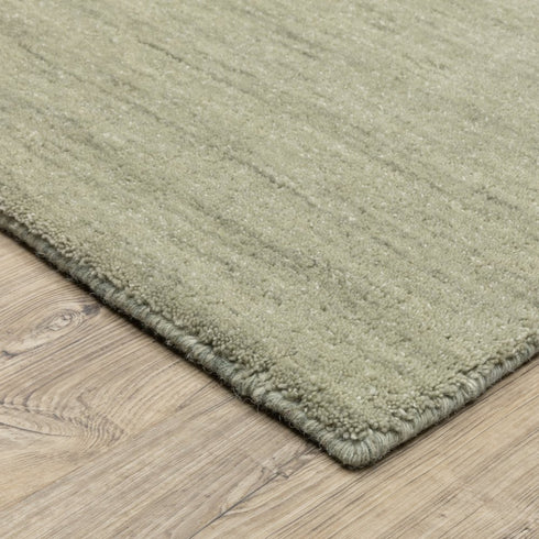 8' X 10' Silver Wool Hand Tufted Area Rug