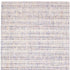 8' X 10' Ivory Blue And Yellow Striped Hand Tufted Area Rug