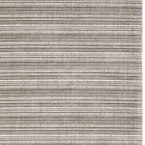 8' X 10' Gray And Ivory Striped Hand Tufted Area Rug