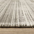 8' X 10' Gray And Ivory Striped Hand Tufted Area Rug