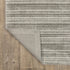 8' X 10' Gray And Ivory Striped Hand Tufted Area Rug