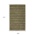 8' X 10' Green And Ivory Striped Hand Tufted Area Rug