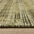 8' X 10' Green And Ivory Striped Hand Tufted Area Rug