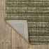 8' X 10' Green And Ivory Striped Hand Tufted Area Rug