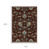 8' Red Teal And Green Oriental Runner Rug With Fringe