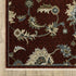 8' Red Teal And Green Oriental Runner Rug With Fringe