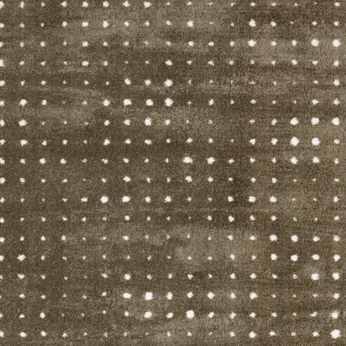 8' X 11' Brown And Ivory Geometric Area Rug