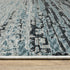 8' X 11' Blue And Beige Ombre Area Rug With Fringe