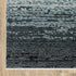 8' X 11' Blue And Beige Ombre Area Rug With Fringe