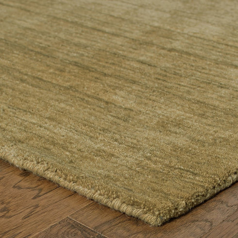 8' X 10' Gold Wool Hand Tufted Area Rug