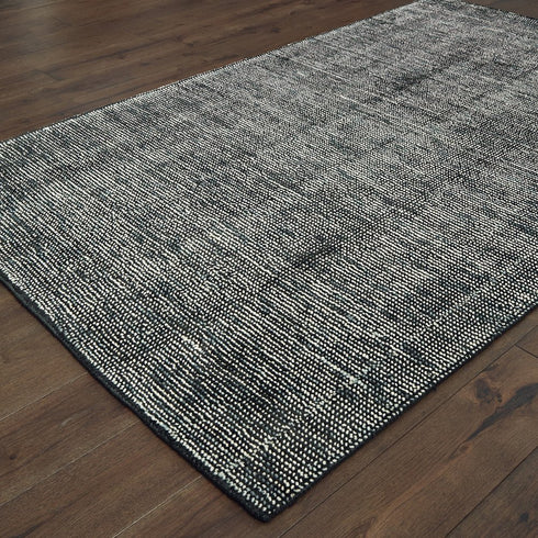 8' X 10' Charcoal Hand Tufted Area Rug