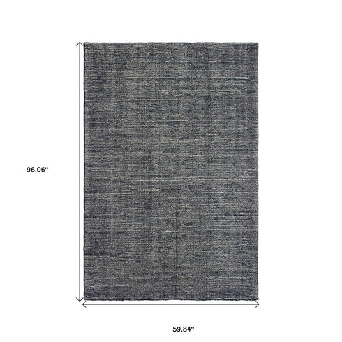 8' X 10' Charcoal Hand Tufted Area Rug