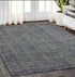 8' X 10' Charcoal Hand Tufted Area Rug