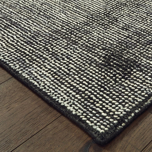 8' X 10' Charcoal Hand Tufted Area Rug