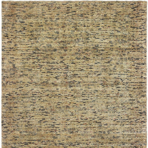 8' X 10' Gold Hand Tufted Area Rug