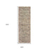 8' Ivory And Sand Hand Tufted Runner Rug