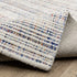 8' X 10' Ivory Blue And Yellow Striped Hand Tufted Area Rug