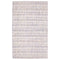 8' X 10' Ivory Blue And Yellow Striped Hand Tufted Area Rug