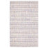 8' X 10' Ivory Blue And Yellow Striped Hand Tufted Area Rug