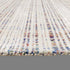 8' X 10' Ivory Blue And Yellow Striped Hand Tufted Area Rug