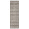8' X 10' Gray And Ivory Striped Hand Tufted Area Rug