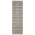 8' X 10' Gray And Ivory Striped Hand Tufted Area Rug