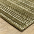 8' X 10' Green And Ivory Striped Hand Tufted Area Rug