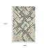 8' X 10' Gray And Teal Wool Abstract Hand Tufted Area Rug