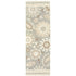 8' X 10' Gray And Sand Wool Floral Hand Tufted Area Rug