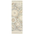 8' X 10' Gray And Sand Wool Floral Hand Tufted Area Rug