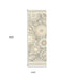 8' X 10' Gray And Sand Wool Floral Hand Tufted Area Rug