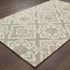 8' X 10' Gray And Sand Wool Geometric Hand Tufted Area Rug
