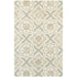 8' X 10' Gray And Sand Wool Geometric Hand Tufted Area Rug