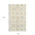 8' X 10' Gray And Sand Wool Geometric Hand Tufted Area Rug