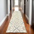 8' X 10' Gray And Sand Wool Geometric Hand Tufted Area Rug