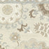 8' Ivory And Gray Wool Floral Hand Tufted Runner Rug