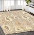8' X 10' Gray And Beige Wool Abstract Hand Tufted Area Rug