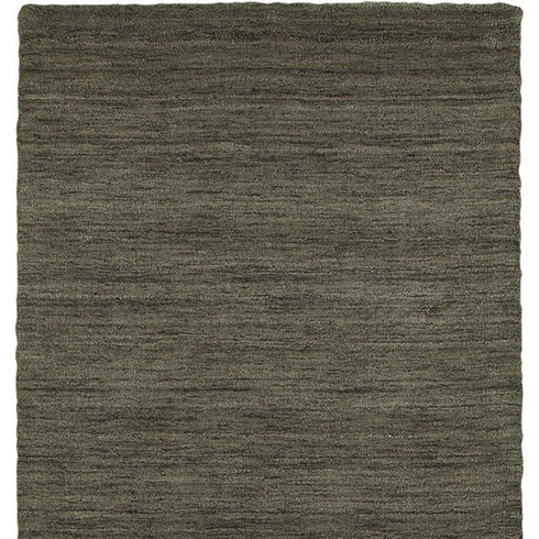 8' X 10' Charcoal Wool Hand Tufted Area Rug