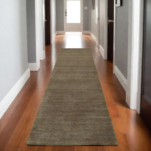 8' X 10' Gray Wool Hand Tufted Area Rug