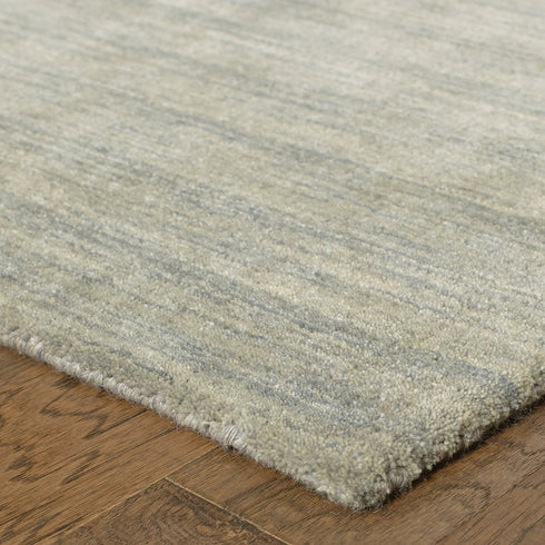8' X 10' Gray Wool Hand Tufted Area Rug